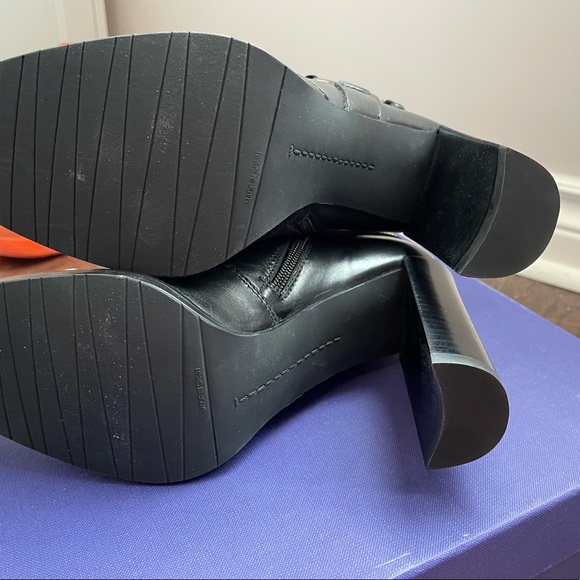 Stuart Weitzman Toughy 185 Black Calf 3” Heeled Booties - Picture 8 of 8